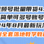 最新玩法视频号批量带货4.0，操作简单可多号账号分发