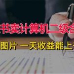 小红书卖计算机二级合集，发发图片 一天收益能上千