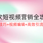 餐饮短视频营销全攻略：直播技巧+视频编辑+高效引流策略