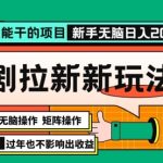 过年也能干的项目，2024年底最新短剧拉新新玩法