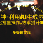 1分钟教你利用AI生成10W+美女视频,自动化批量操作,效率提升10倍！