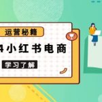 2024小红书电商教程，从入门到实战，教你有效打造爆款店铺，掌握选品技巧